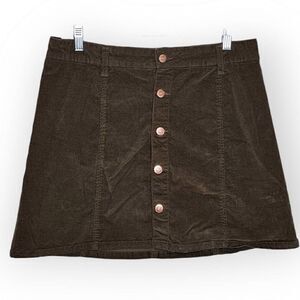 Celebrity Pink Corduroy Mini Skirt in Green size 11